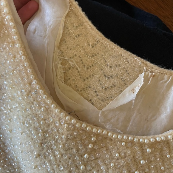 Vintage Hand Beaded Crop Top Cyn Les - Picture 10 of 10